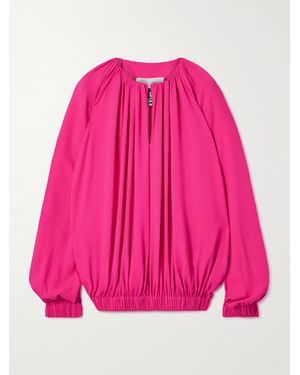 AZ FACTORY Desiree Pleated Twill Blouse - Pink