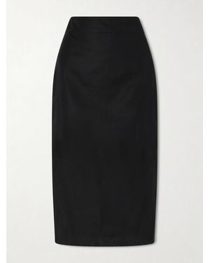 Maria McManus Organic Cotton-Organza Midi Skirt - Black