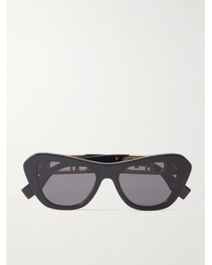 Fendi O'Lock Sonnenbrille Mit Cat-Eye-Rahmen - Grau
