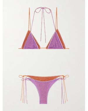 Oséree Lumiere Double Metallic Bikini - Purple