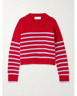La Ligne Mini Marin Striped Wool And Cashmere-Blend Jumper - Red