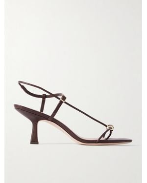 Loeffler Randall Triana Sandalen Aus Leder Mit Verzierung - Natur