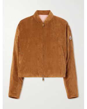 Moncler Blageon Reversible Corduroy Bomber Jacket - Brown