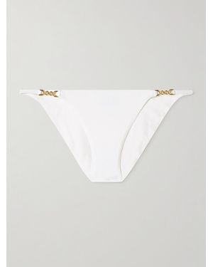 Melissa Odabash Monza Chain-Embellished Bikini Briefs - White