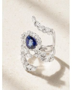 YEPREM 18-Karat, Sapphire And Diamond Ring - Natural