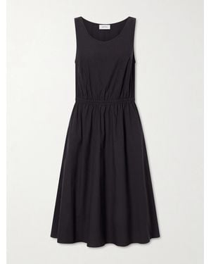 Matteau Organic Cotton-Poplin Midi Dress - Blue
