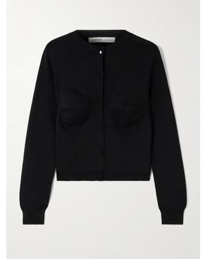 Carven Cardigan Aus Einer Seidenmischung - Schwarz