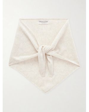 Johnstons of Elgin Reel Cashmere Scarf - Natural
