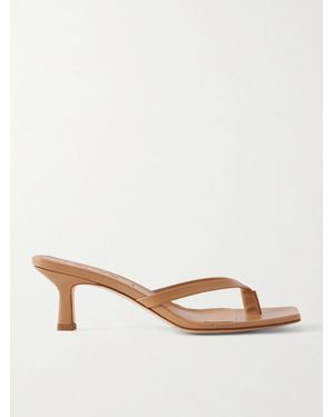 Aeyde Wilma Leather Sandals - Natural