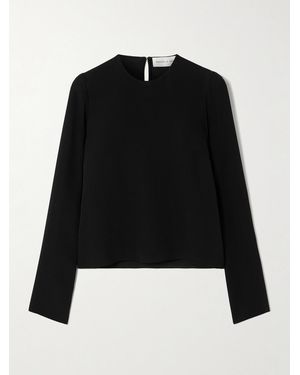 Veronica de Piante Alana Silk-Georgette Blouse - Black