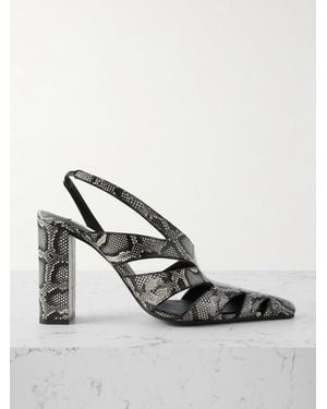 Alaïa Slingback-Sandalen Aus Schlangenleder - Mehrfarbig