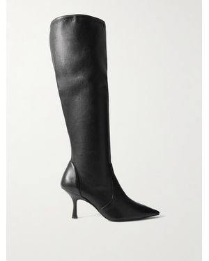 Stuart Weitzman Naomi Stretch-Leather Over-The-Knee Boots - Black