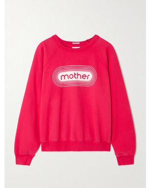 Mother The Concert Sweatshirt Aus Baumwoll-Jersey Mit Print - Pink