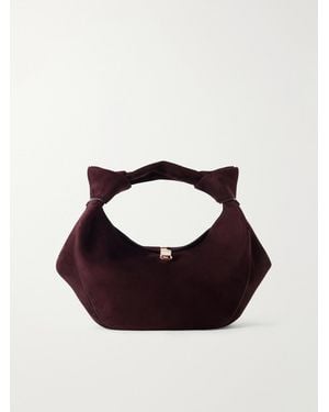 Gabriela Hearst Antonia Mini Suede Shoulder Bag - Black