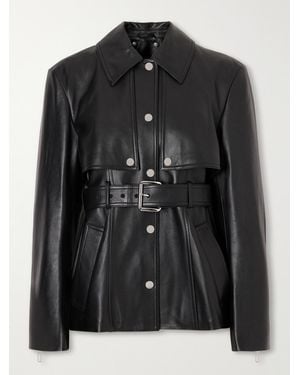 Sportmax Leather Jacket - Black