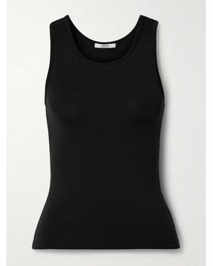 FFORME Pari Stretch-Silk Jersey Tank - Black