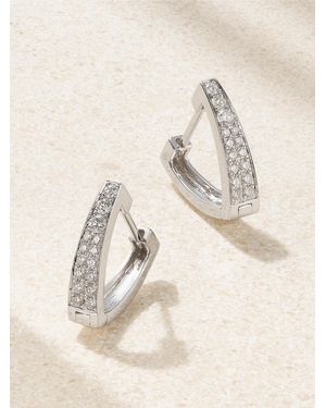 Anita Ko Huggies 18-Karat Diamond Hoop Earrings - Natural