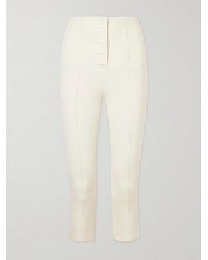 Jacquemus Arlesien Stretch-Crepe Skinny Pants - White