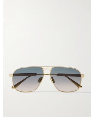 Dior Diorcannage A3U Aviator-Style-Tone Sunglasses - Metallic
