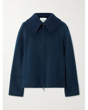 JOSEPH Cooksey Wool And Cashmere-Blend Jacket - Blue