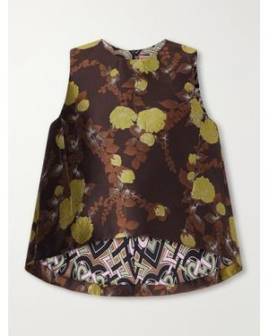 La DoubleJ La Scala Jacquard Top - Brown