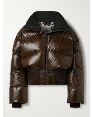 Perfect Moment Auretta Quilted Down Ski Jacket - Black