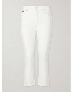 Dolce & Gabbana Mid-Rise Straight-Leg Capri Trousers - White