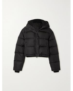 Wardrobe NYC Net-A-Porter Hooded Quilted Padded Shell Down Jacket - Black
