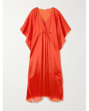 Eres Voilier Cotton-Voile Kaftan - Red
