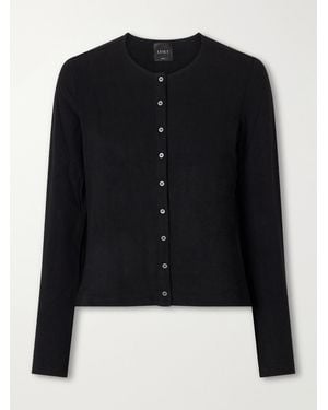 Leset Lauren Jersey Cardigan - Black