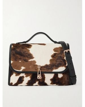 Gabriela Hearst Leonora Medium Cow-Print Calf Hair Tote - Brown