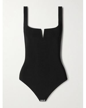 Galvan London Freya Stretch-Knit Bodysuit - Schwarz
