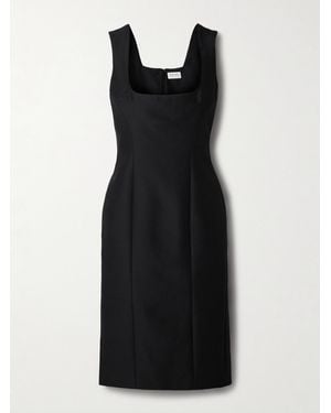 Salon 1884 Balestra Cotton And Silk-Blend Midi Dress - Black