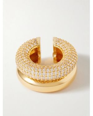 Joolz by Martha Calvo Vergoldetes Ear Cuff Mit Kristallen - Mettallic
