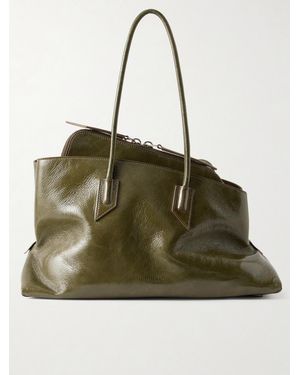 The Attico La Passegiata Medium Asymmetric Shoulder Bag - Green