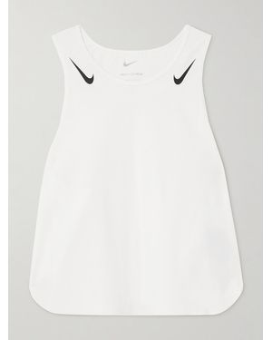 Nike Aeroswift Verkürztes Tanktop Aus Dri-Fit Adv-Material - Natur