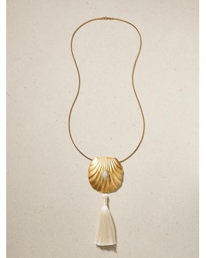 Juju Vera Petra-Plated Diamond Necklace - Natural