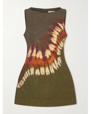 ALÉMAIS Mini-Robe En Jean Tie & Dye Marilyn - Vert