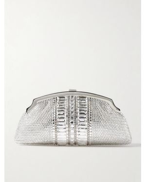 Judith Leiber Mini Venetian Gems Silberfarbene Clutch Mit Kristallen - Mettallic