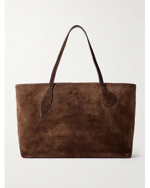 Liffner Mega Sprout Tote Aus Veloursleder - Braun