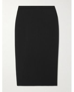 Max Mara Wool-Blend Midi Skirt - Black