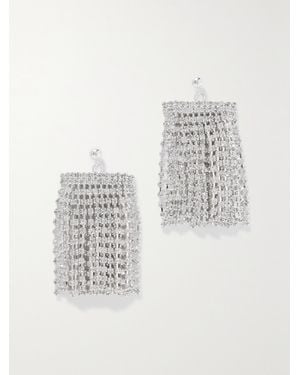 PEARL OCTOPUSS.Y Fringe-Plated Crystal Earrings - Metallic