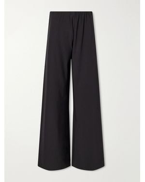 La Ligne Colby Cotton-Poplin Wide-Leg Pants - Blue