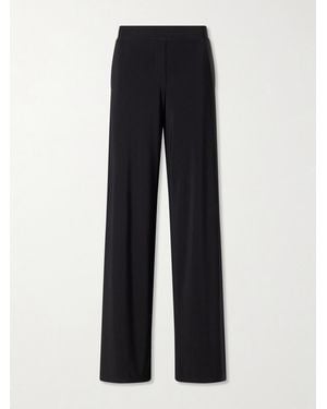 Norma Kamali Jersey Wide-Leg Pants - Blue