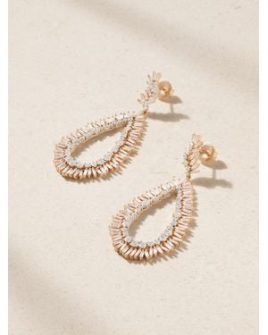 Suzanne Kalan 18-Karat Rose And Diamond Earrings - Natural