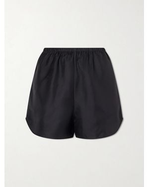 Loulou de Saison Cabo Silk Shorts - Blue