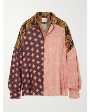 Donde Esteban Estrellitas Printed Crepe Shirt - Pink