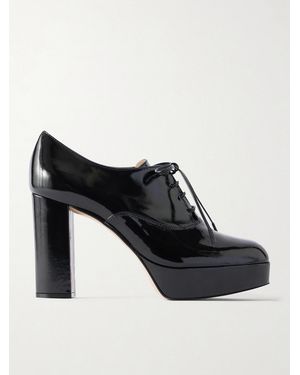 Gianvito Rossi Vicky 70Mm Leather Court Shoes - Black