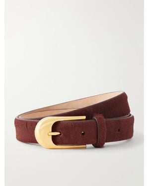 KHAITE Dome Leather Belt - Brown