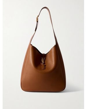 Saint Laurent Le 5 À 7 Supple Große Schultertasche Aus Leder - Braun